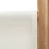 Close-up of a white fabric hanging from a wooden pole. Podgląd zdjęcia produktu