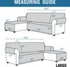 Topchances L Shape Sofa Covers, vodoodpudivý protiskluzový Náhled obrázku produktu 8