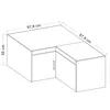 AX LIVING Eck Schrankaufsatz Storicos Beige 97,8 x 55,0 x Produktbild-Vorschau 4