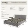 tectake® Polsterbett Daytona in Samtoptik mit Steppmuster Produktbild-Vorschau 5