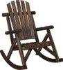vidaXL Chaise à bascule de jardin 69x96x101 cm bois massif Voir les images du produit 1