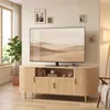 TV-Board 140 cm mit Steckdosen & USB, Lowboard für TVs bis Produktbild-Vorschau 3