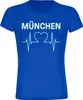 multifanshop Damen T-Shirt - München blau - Herzschlag, Produktbild-Vorschau 1