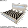 Flieks letto imbottito idraulico 180x200cm con porte di Anteprima dell’immagine prodotto 5