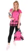 A woman is posing with gardening tools and an apron. Podgląd zdjęcia produktu