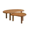 Livingfurn - Couchtisch Nubi 2er-Set - Mangoholz Produktbild-Vorschau 1