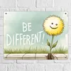 Lächelnder Löwenzahn Metallschild XL in 21x28 cm mit Spruch Produktbild-Vorschau 7