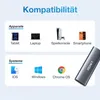 Qost – Aluminium M.2 SSD Gehäuse – NVMe / NGFF / SATA – USB Produktbild-Vorschau 2
