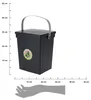Boîte de rangement noire pratique 5,5 L avec couvercle et Voir les images du produit 9