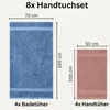 Komfortec 8er Handtuch Set aus 100% Baumwolle, 4 Badetücher Produktbild-Vorschau 3