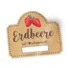 itenga 50 x Marmeladen Etikett Erdbeer 4,5x3,8cm 100% Produktbild-Vorschau 1