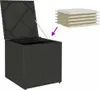 Kussenbox met opslag Zwart 50 x 50 x 50 cm poly rattan Productafbeelding-voorbeeld 10