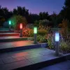 2er Set RGB LED Sockelleuchte, Edelstahl anthrazit, H 45 cm Produktbild-Vorschau 5