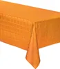 Papiertischdecke Rolle Damast Orange 6 m - Einheitsgröße Produktbild-Vorschau 1
