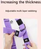 Růžová hrazda na jógu, pás Back Leg Stretch Strap Door Náhled obrázku produktu 6