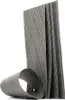 A stack of gray sheets with a patterned texture, one of which is curled at the bottom. Voir les images du produit