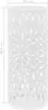 vidaXL Stojan na deštníky Leaf Motif Steel White Náhled obrázku produktu 4