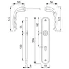 Langschildgarnitur Tôkyô M1710RH/265 MS F71 OB 72mm DIN L/R Produktbild-Vorschau 5