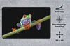 MuchoWow® Schreibtischunterlage Frosch - Pflanze - Schwarz Produktbild-Vorschau 2