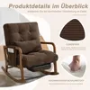 STILVORA Schaukelstuhl mit Fußstütze und verstellbarer Produktbild-Vorschau 4