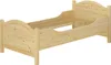 Seniorenbett extra hoch 100x200 Massivholz Kiefer Holz Produktbild-Vorschau 1