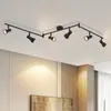 ZMH Spot de plafond 6 flammes Plafonnier Salon Noir Voir les images du produit 1