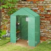Serra Outsunny con porta scorrevole, finestra, ripiani, Anteprima dell’immagine prodotto 8