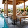 Relaxdays set van 4 verstelbare paalhouders, hoogte Productafbeelding-voorbeeld 2