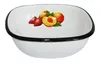 PFIRSICH Emaille Schüssel Quadratisch 0,6 Liter ca 14x14 cm Produktbild-Vorschau 2