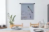 MuchoWow® Wandteppich Wandbehang Zwei europäische Kraniche Produktbild-Vorschau 3