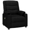 masážne kreslo vidaXL Black Imitation Leather Náhľad obrázku produktu 1