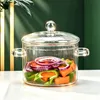 Glastopf mit Deckel, hitzebeständiger Glas-Suppentopf mit Produktbild-Vorschau 1