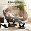 HOMCOM Relaxsessel mit Hocker, 360° drehbarer Liegesessel Produktbild-Vorschau 4