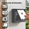 Skrzynka na listy Wiltec V12 antracyt 360 x 115 x 320 mm, Podgląd zdjęcia produktu 11