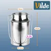 Vilde | Milchkanne Edelstahl 3,2L - Transportkanne mit Produktbild-Vorschau 4