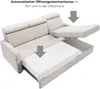 LIKMA Marineblau Ecksofa Mako 213x165 cm mit Schlaffunktion Produktbild-Vorschau 3