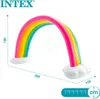 An inflatable rainbow sprinkler with dimensions indicated. Produktbild-Vorschau