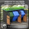 Abri pour poubelles avec jardinière, armoire de jardin à 3 Voir les images du produit 7