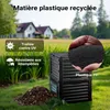 Wiltec Composteur de jardin 300 l – 61 x 61 x 82 cm – en Voir les images du produit 4
