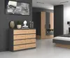 Malwa M8/120 Anthrazitfarbene Artisan Kommode Produktbild-Vorschau 7