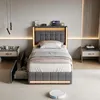 Letto a molle con contenitore INONEFT, 90x200 cm, con 2 Anteprima dell’immagine prodotto 1
