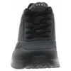 A front view of a black Skechers women's trainer. Anteprima dell’immagine prodotto