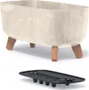 Gracia Case Beton Effekt Creme Bein Blumentopf Produktbild-Vorschau 3