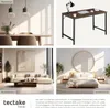 Collage of four interior design scenes: dining room, home office desk, living room, and bedroom. Náhled obrázku produktu