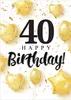 Friendly Fox Geburtstagskarte runder Geburtstag - 40. Produktbild-Vorschau 1