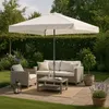 Rectangulaire Café Hôtel Parasol de jardin 3x2 Parasol en Voir les images du produit 2