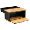 Czarny chlebak Pojemnik na chleb Chlebak czarna 38x28x18 cm Podgląd zdjęcia produktu 8