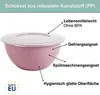 4-teiliges Set mit 5-Liter-Schüsseln in trendigen Farben Produktbild-Vorschau 3