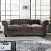 riess-ambiente Chesterfield 3er Sofa 205cm vintage grau Produktbild-Vorschau 1