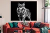 MuchoWow® Poster Wolf - Tiere - Wild - Schwarz - Weiß Produktbild-Vorschau 2